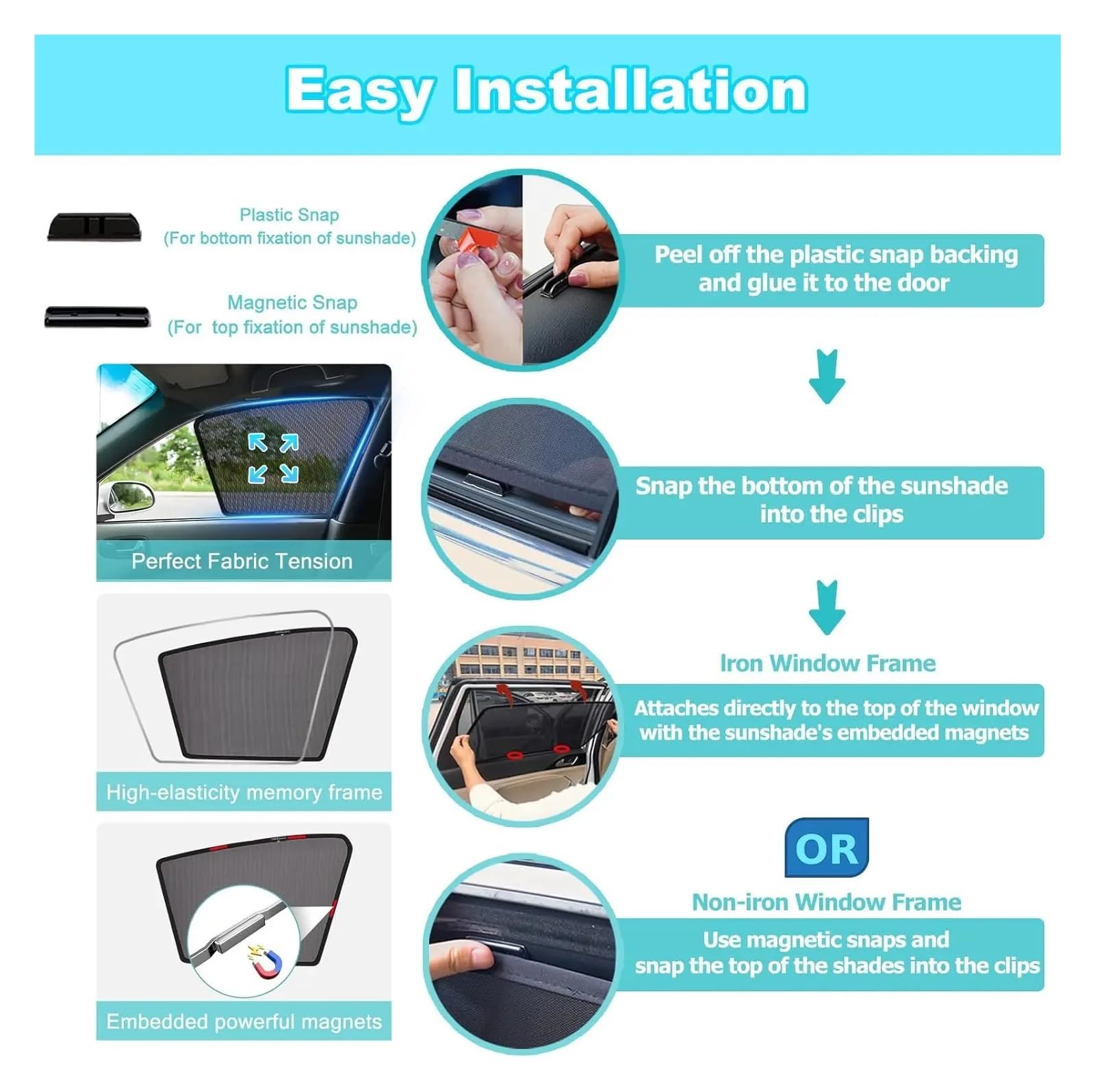 Frontscheibe Thermomatte Für 5 Series E60 Limousine 2003-2010 Magnetische Autofenster Frontscheibe Sonnenschutz Visier Auto Sonnenschutzvorhänge(5pcs)
