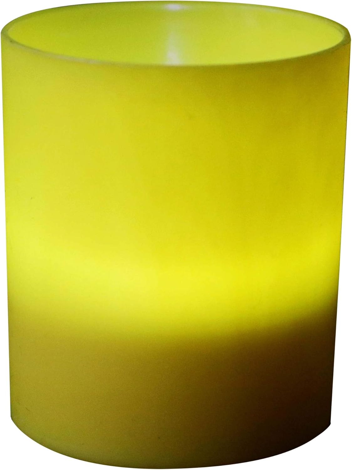 PK Green Battery Candles Yellow Tealight Holders Battery