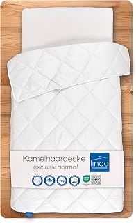 LINEA by böhmerwald - exclusive - Kamelhaardecke leicht, 135x200, 100% Kamelhaar, Allergiker geeignet, selbstreinigend, nicht in der Maschine waschbar, in Deutschland produziert