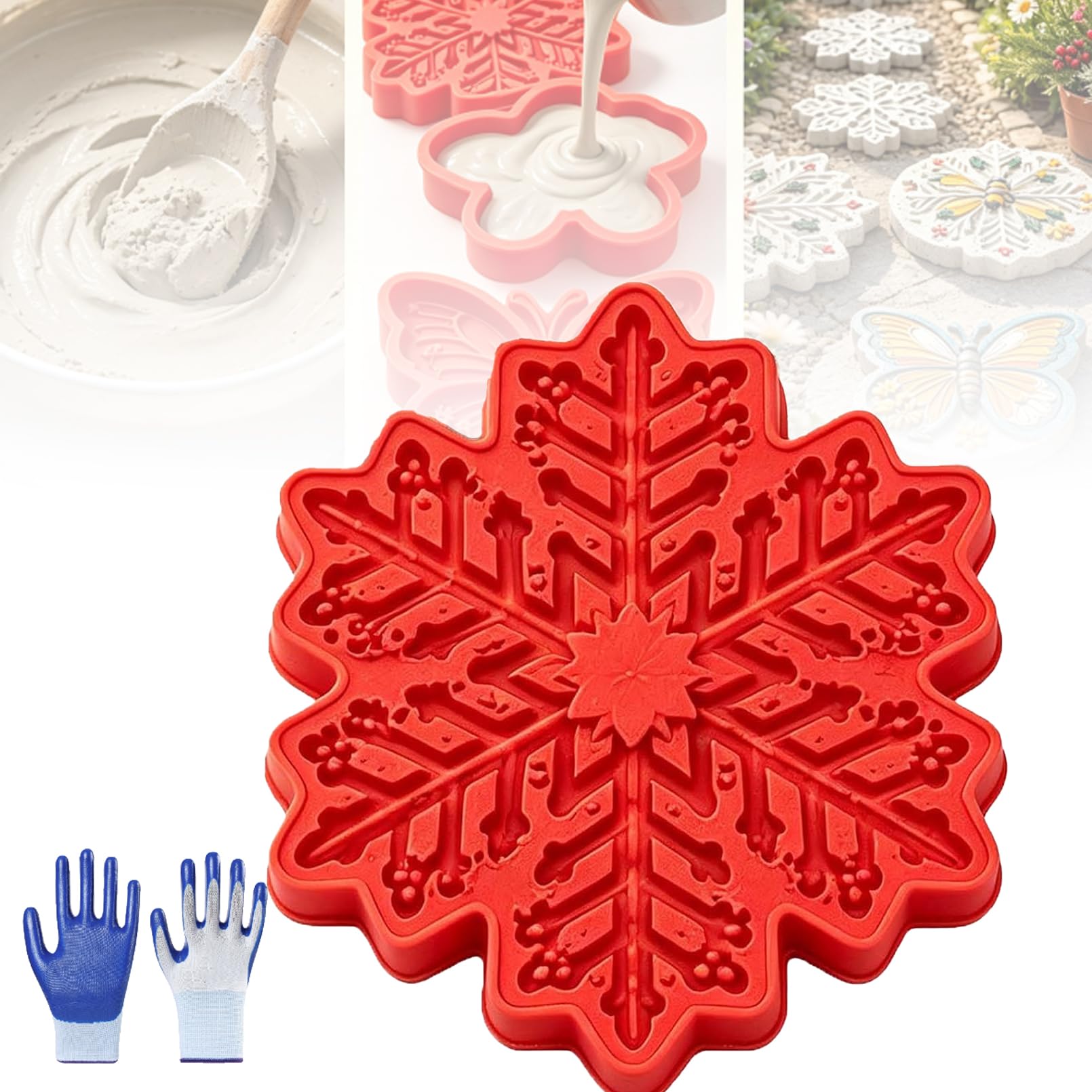 Reusable Concrete Stepping Stone Mold, Sunflower Bee Turtle ect (BB)