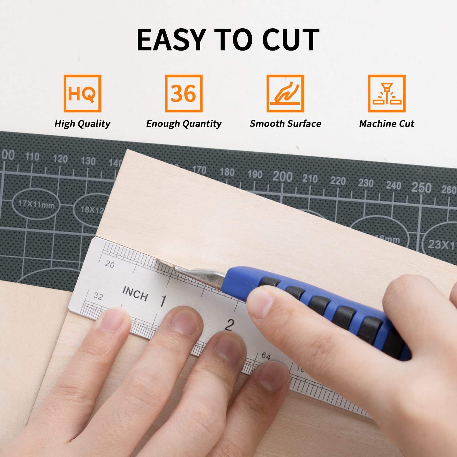 36 Pieces Basswood Sheets 1/8 X 12 X 24 Inches Unfinished Wood Sheet Thin Craft Plywood DIY Wood for House Aircraft Ship Boat School Wooden Model Project (1/8 X 12 X 24 Inches)