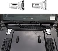 Vista 13 de RT-TCZ Kit de decoración exterior para bisagra de capó para Jeep Wrangler JL JLU y Gladiator JT 2018-2023, azul