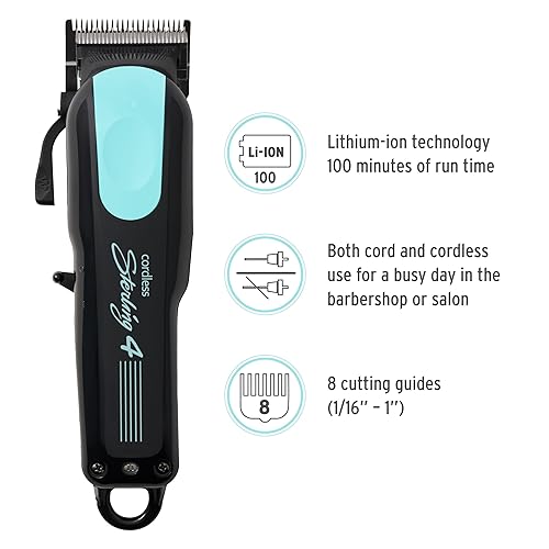 Miniatura 2 de Wahl Professional - Sterling 4 - Cortapelos inalámbricos para hombres y mujeres - Herramientas profesionales de corte de pelo de calidad de peluquero