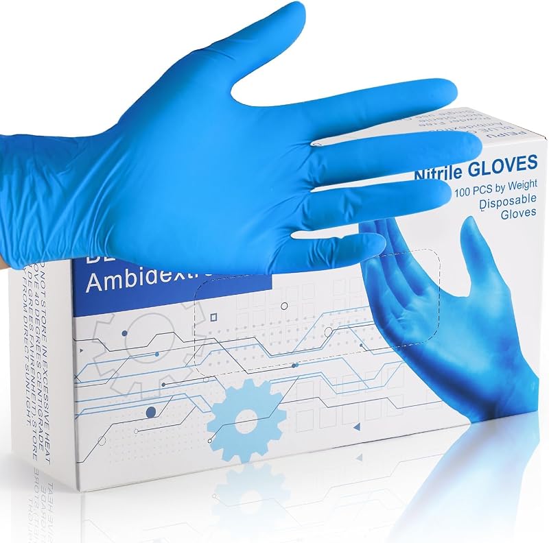 Guantes desechables de nitrilo PEIPU, sin polvo, guantes de servicio de limpieza, sin látex