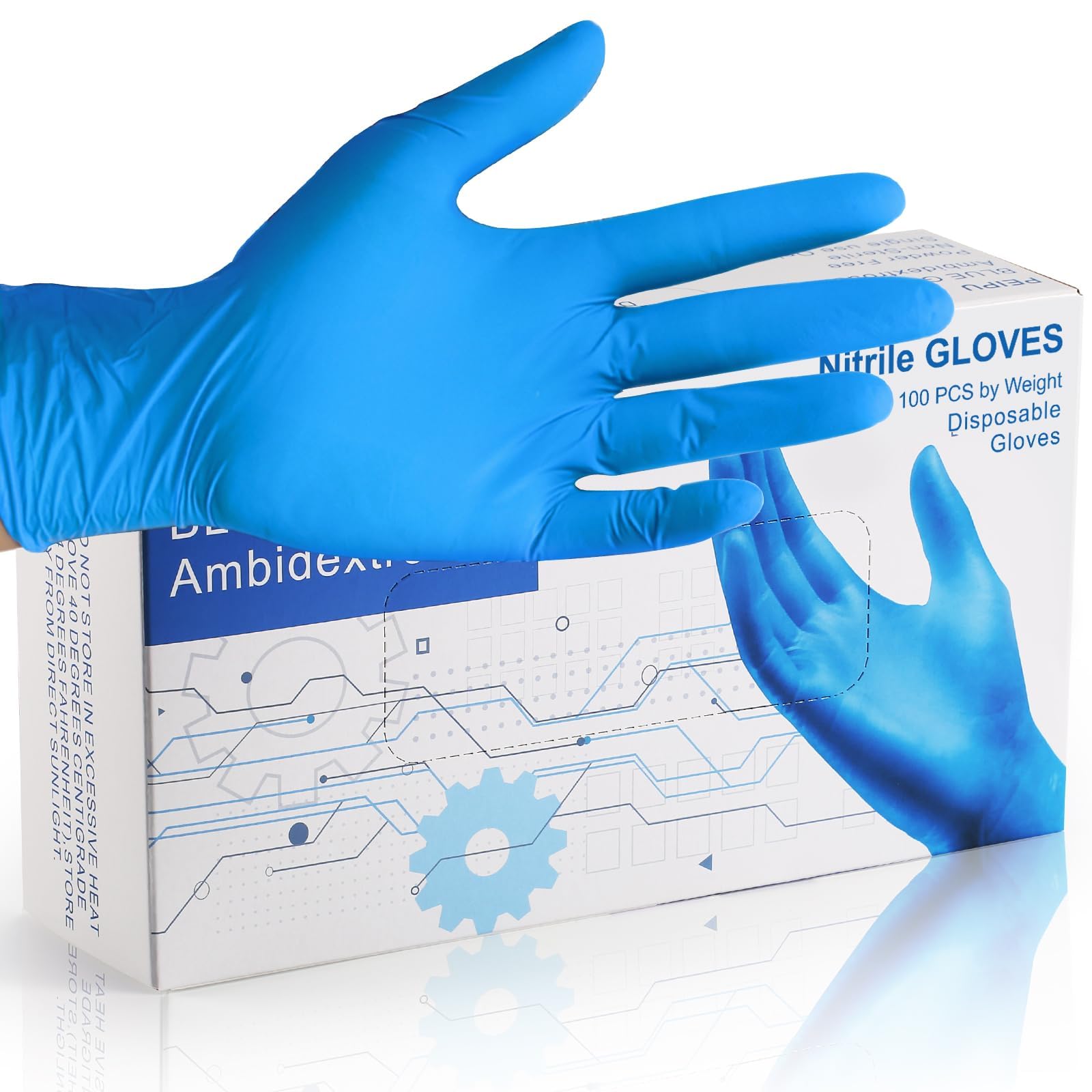 PEIPU Nitrile Disposable Gloves，