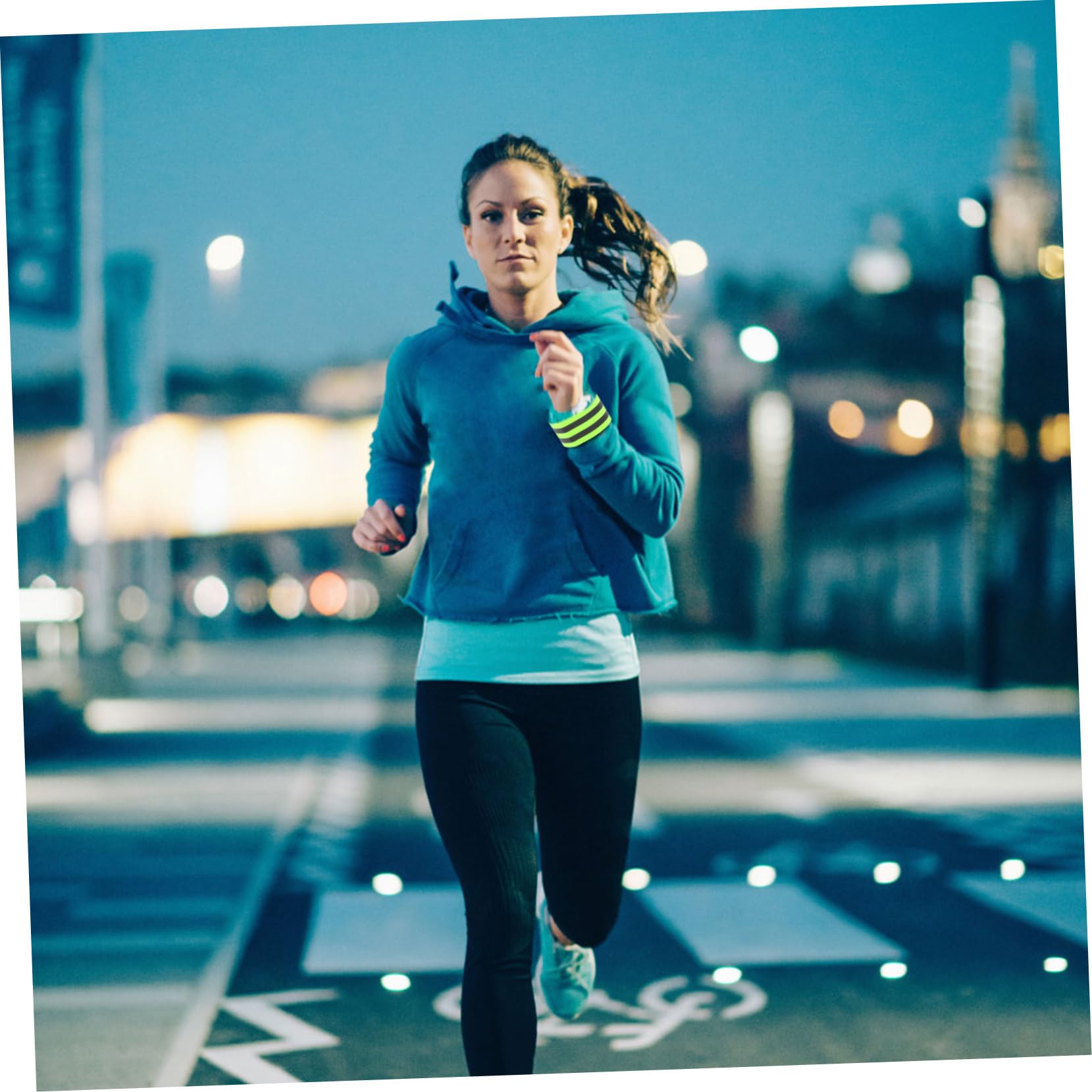 TOYANDONA Brazaletes Reflectantes Ajustables Correr Y Actividades Nocturnas Alta Visibilidad Condición Climática