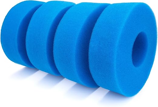 4 عبوات من وسائط فلتر الإسفنج الرغوي، متوافقة مع Laguna Pressure-Flo سعة 1400 جالون. 5000 لتر و 2000 جالون. مرشحات UVC سعة 6000 لتر، بديلة للجزء PT1736 PT1503
