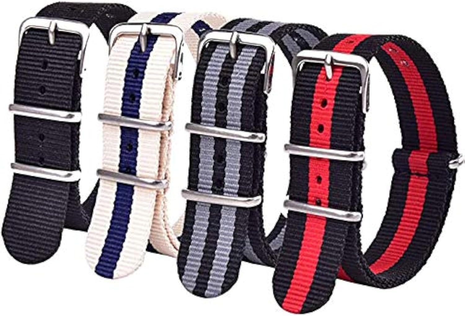 Ritche NATO Watch Band 16mm 18mm 20mm 22mm Nylon Replacement Strap