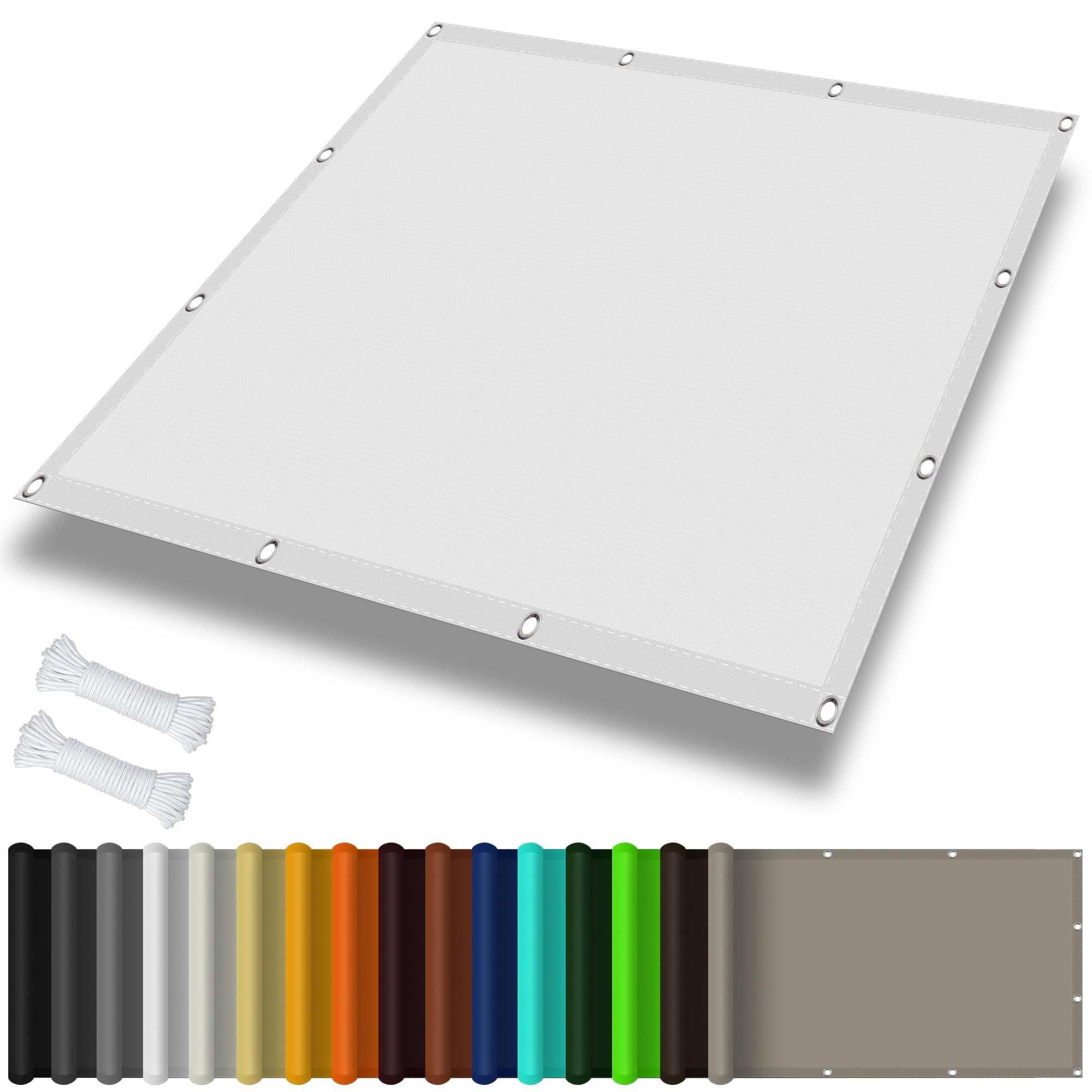 Voile d'ombrage rectangulaire imperméable pour aménager une terrasse moderne