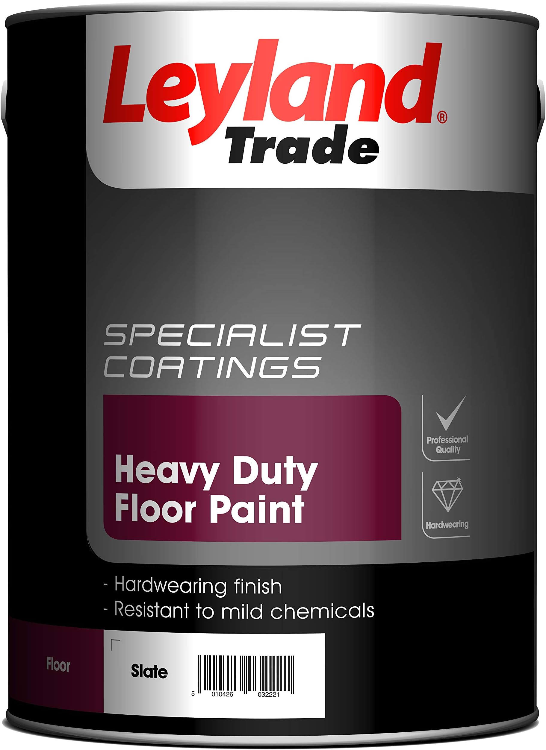 Leyland Trade Heavy Duty Floor Paint - Slate 5L