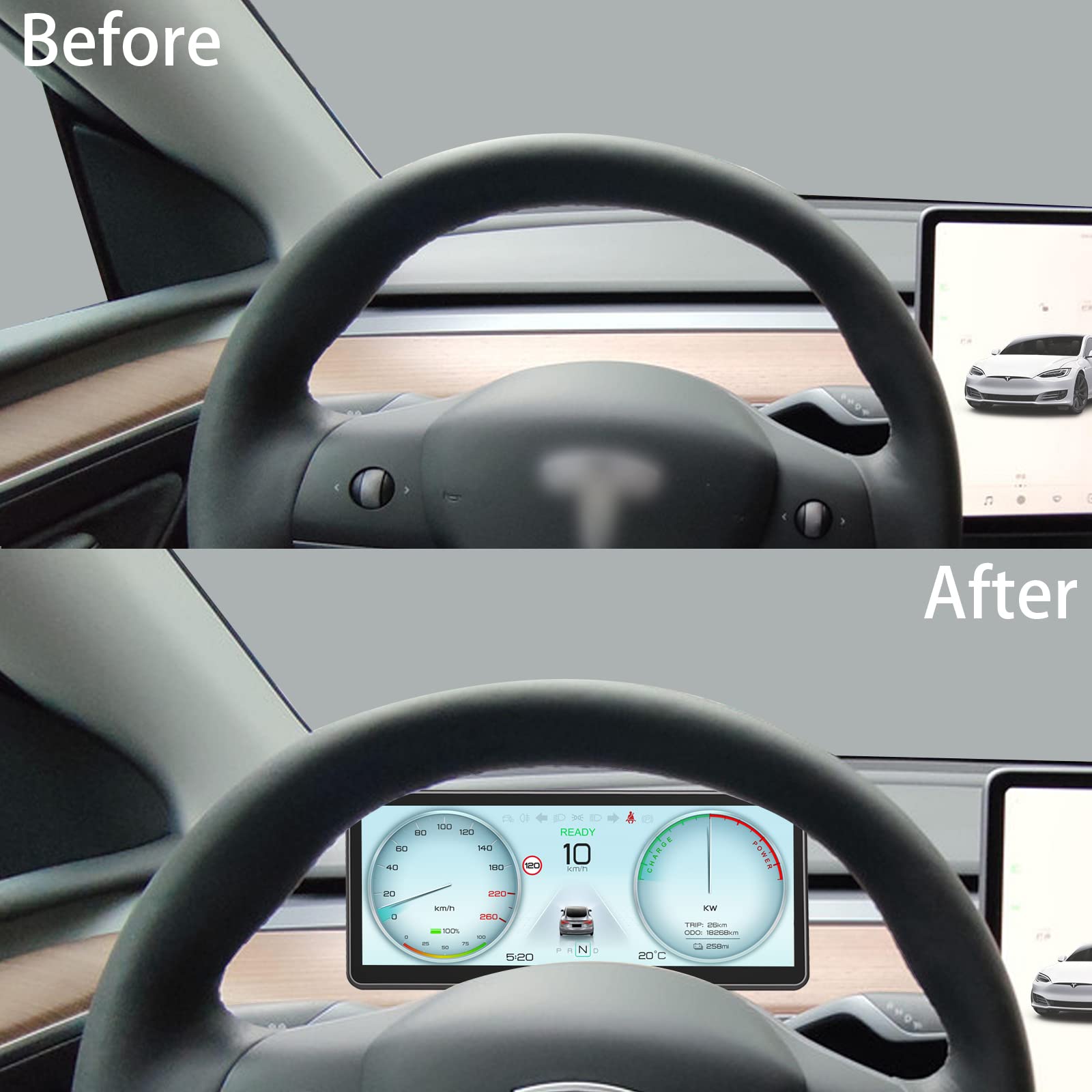 Buy VERKOKAPPA Tesla Carplay Android Auto Model Y/3 Tesla Heads Up