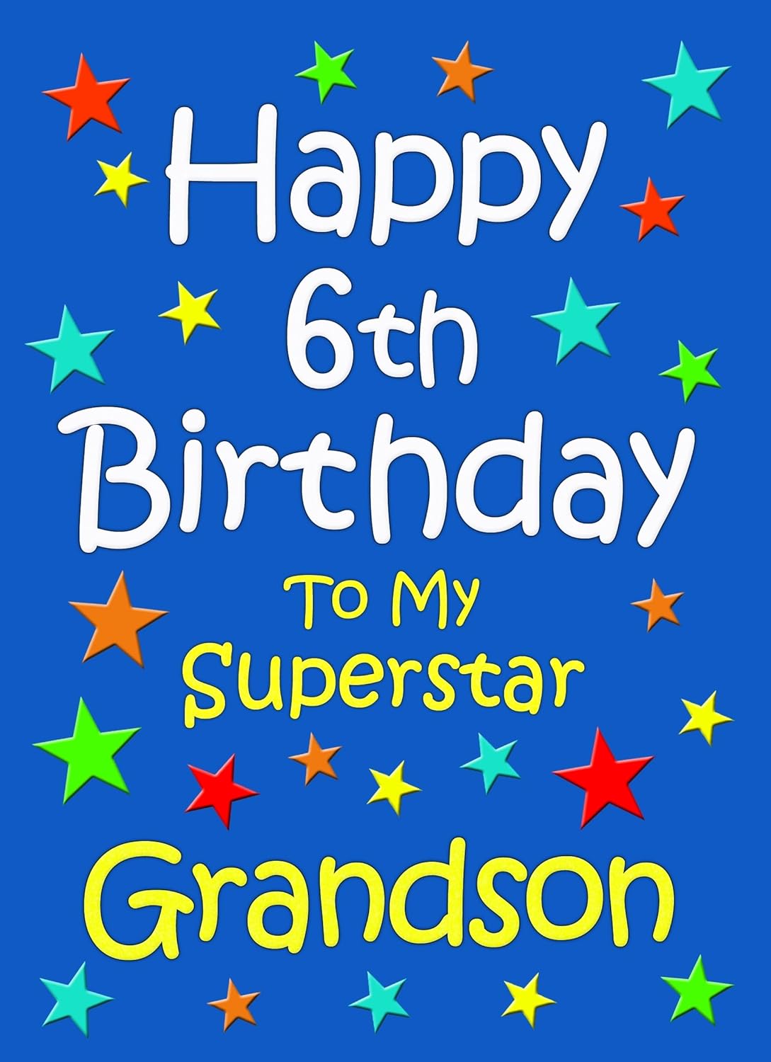 6 Year Old Grandson Birthday Card - View #5