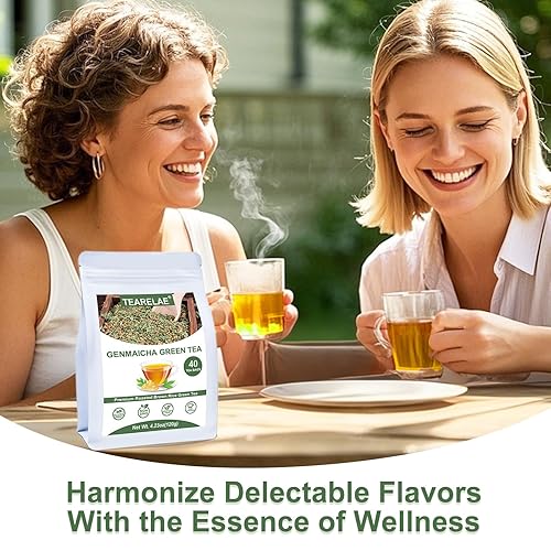 Miniatura 5 de TEARELAE - Té Genmaicha, 40 unidades - Té verde Genmaicha con arroz tostado - Sabor suave - Sin OMG - Bajo en cafeína
