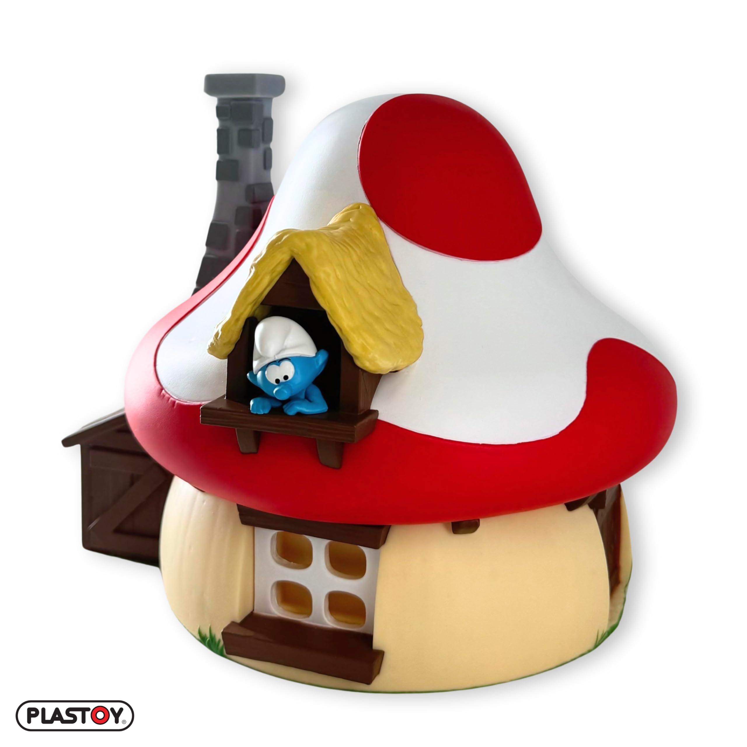 Plastoy Die Schlümpfe Sparschwein Pilzhaus - PVC - 15 cm