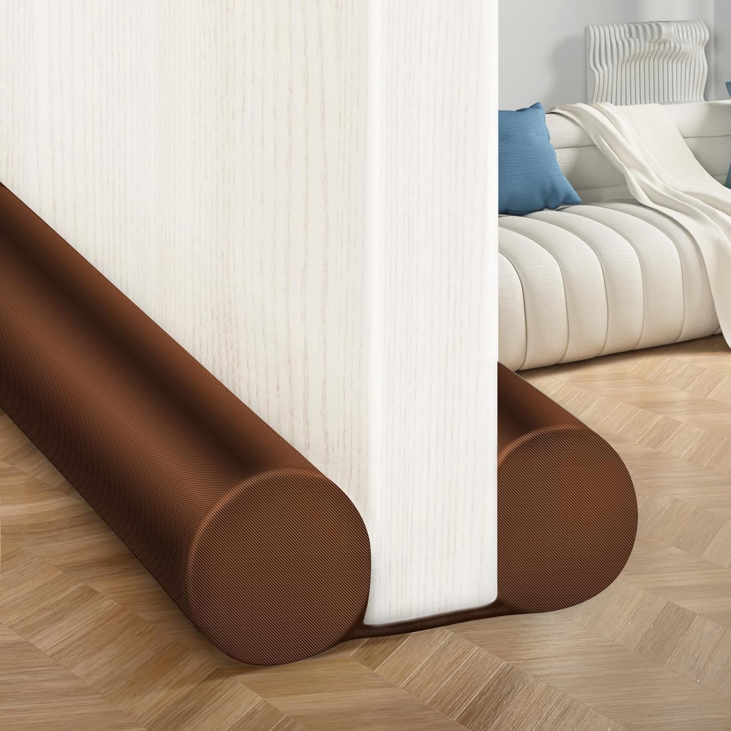 Silver Shark Door Gap Filler Strip 42 Inches, Pack of 3 Under Door Sealing Strip Rubber, Sound Proof Door Bottom Seal, Dust & Draft Stopper, Guard & Protector for Home, Sliding Door & Gate Gap Filler-image-14