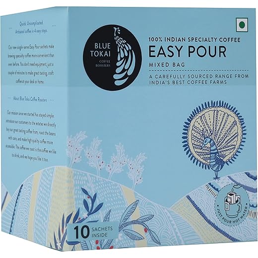 Blue Tokai Coffee Roasters Easy Pour Over Coffee Drip Bags A