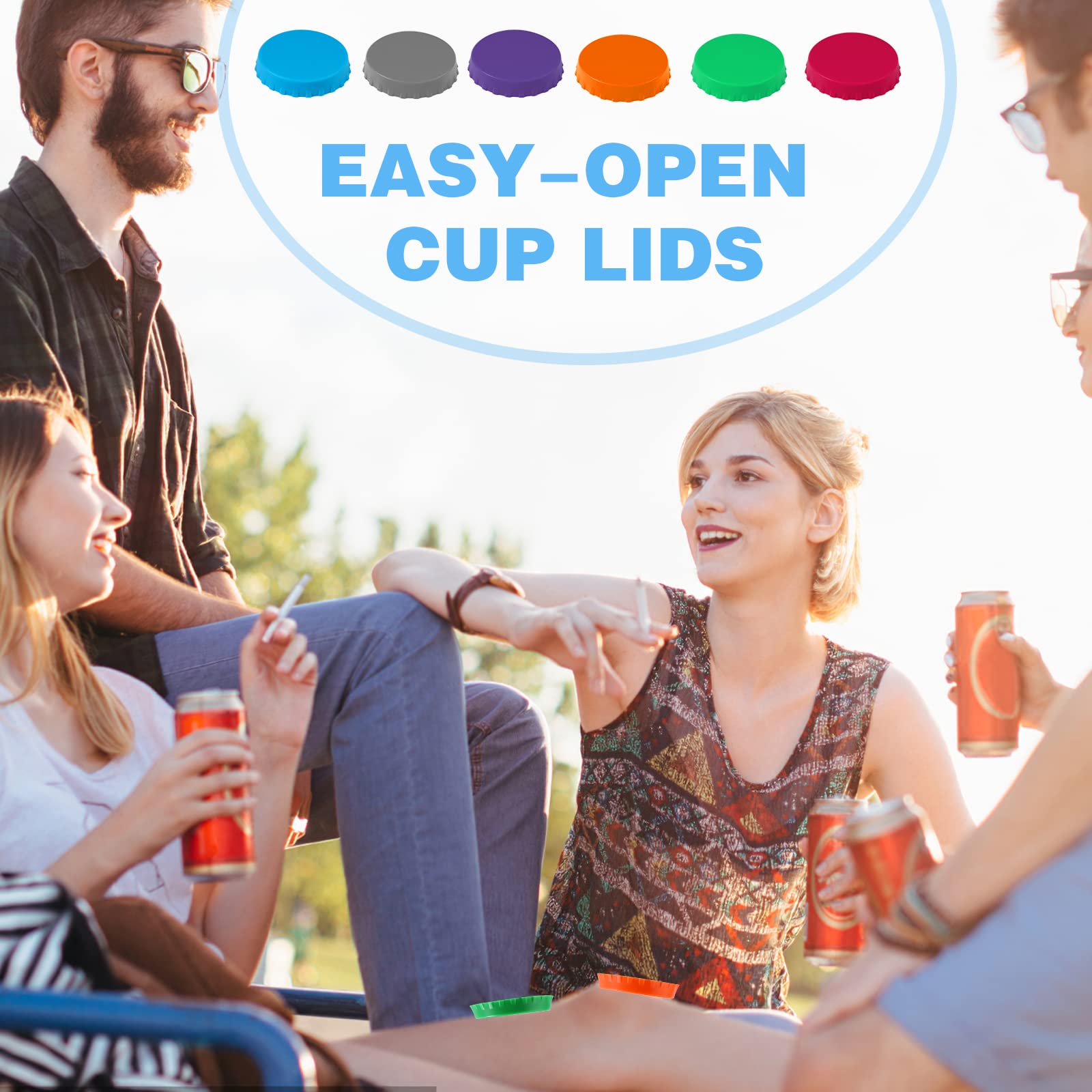 Coperchi In Silicone Per Lattine - Set Da 6 Colorati, Antiversamento E Antipolvere, Per Bibite E Birra - Foto 11