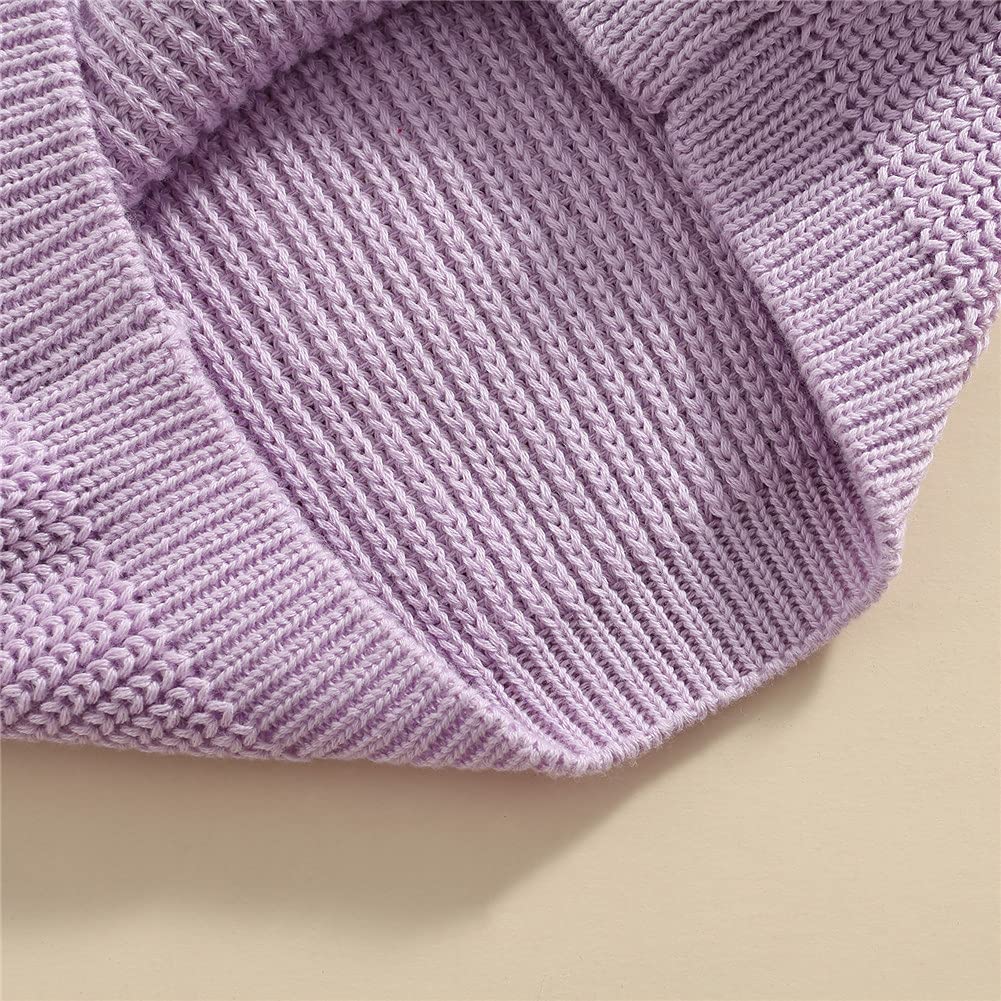 Afunbaby Suéter de punto para bebé niña y niño, sudadera cálida con cuello redondo y manga larga para bebés y niños pequeños