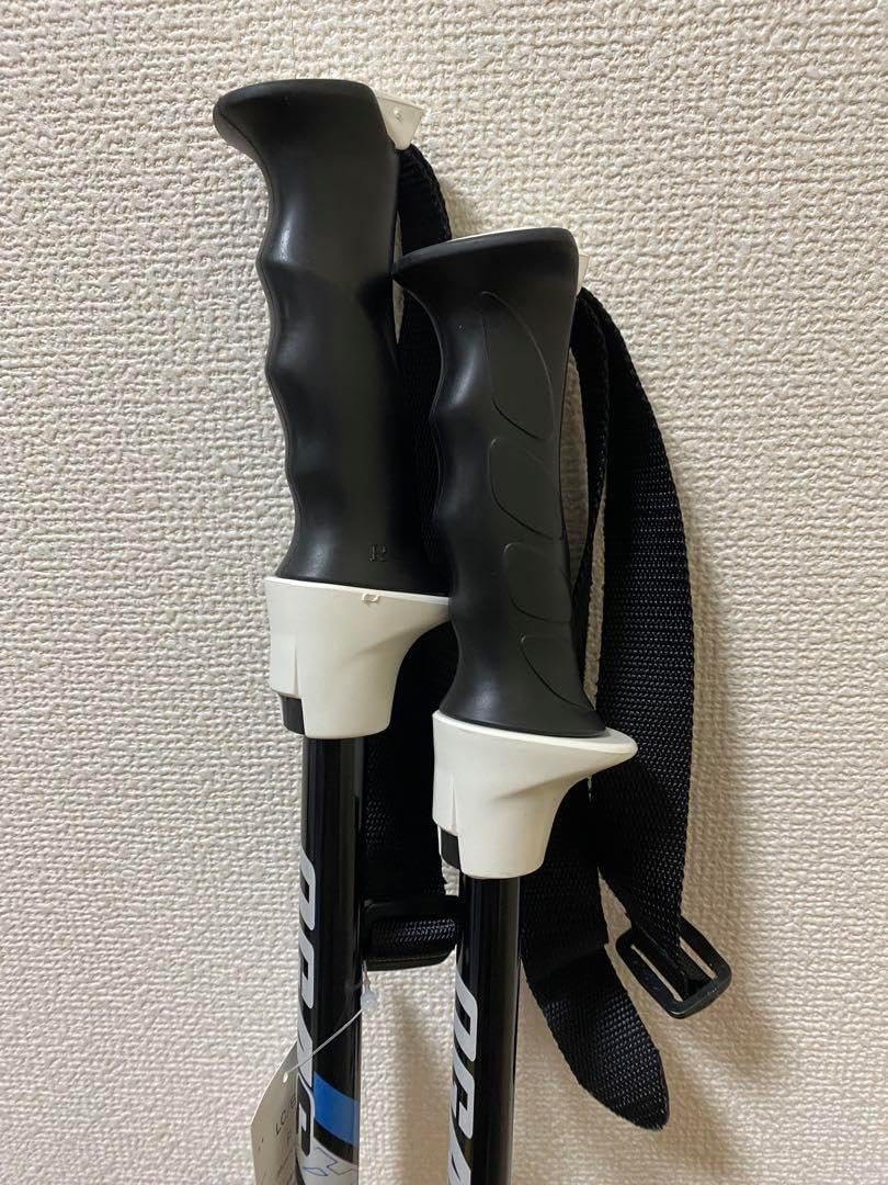 OGASAKA スキー ストック ブラックホワイトブルー ⭐︎新品・未使用品