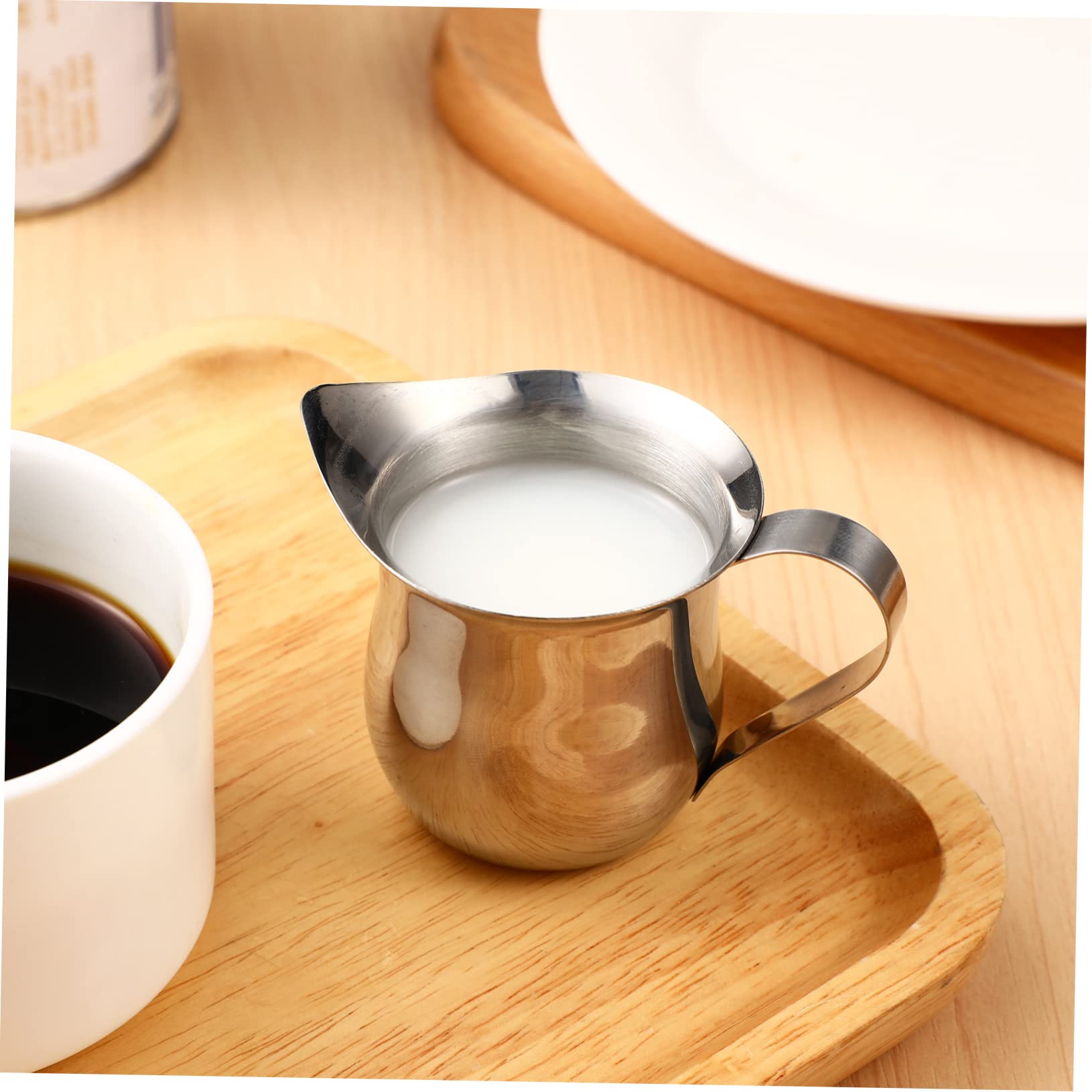 DOITOOL 9 Piezas Jarra de Leche Inoxidable Taza Espumadora para Café Espresso con Diseño de Precisa y Mango Ergonómico