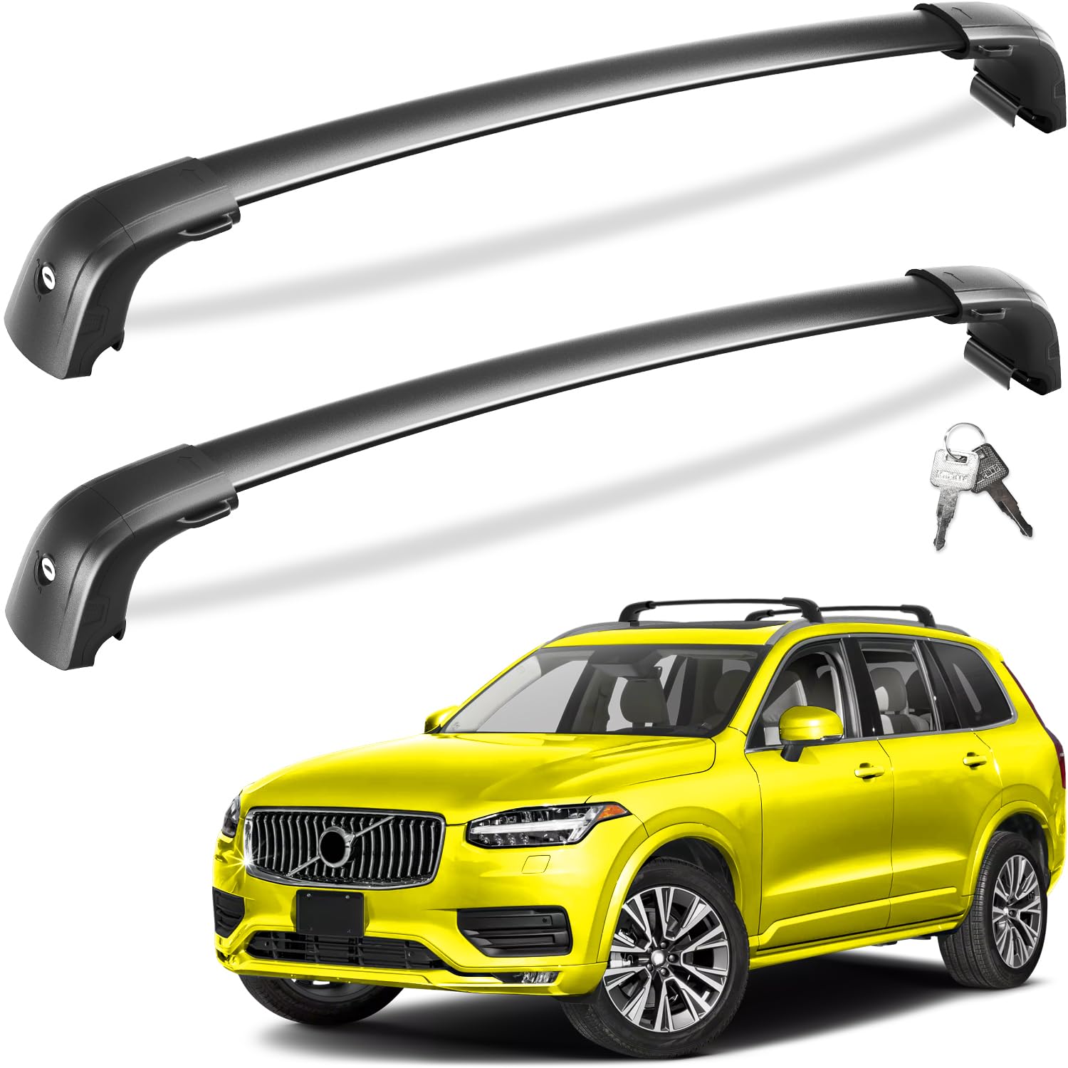 Tuyoung Roof Rack Cross Bars for Volvo XC90