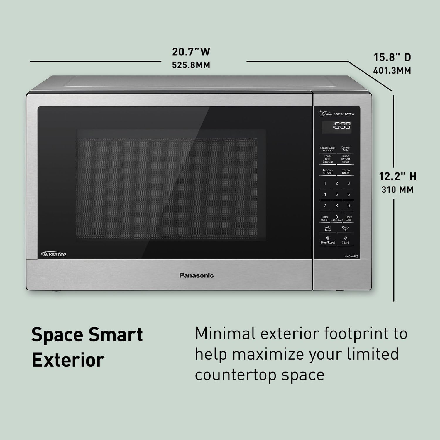 Amazon.com: Panasonic NN-SN67KS Microwave Oven, 1.2 cu.ft