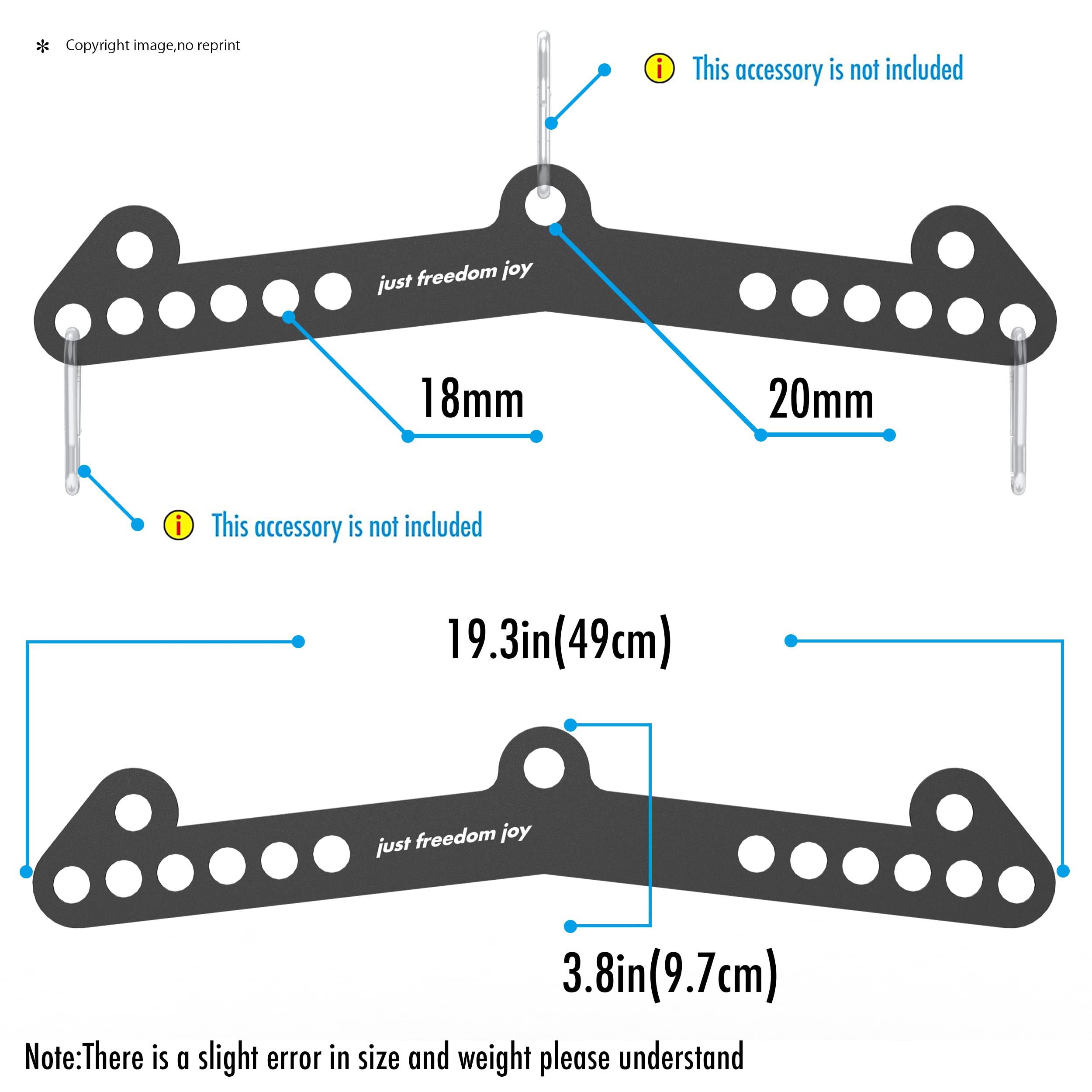 JFJ Home Gym Fitness Spreader Bar, Multi-Grip Wide LAT Pull Down Bar, LAT Pulldown Attachments Long Bar for Cable Pulley System Machine