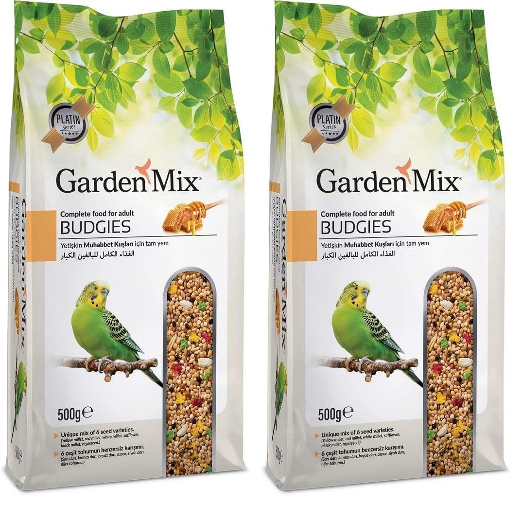 Gardenmix Garden Mix Super Premium Ballı Muhabbet Kuşu Yemi 500 Gr 2li paket