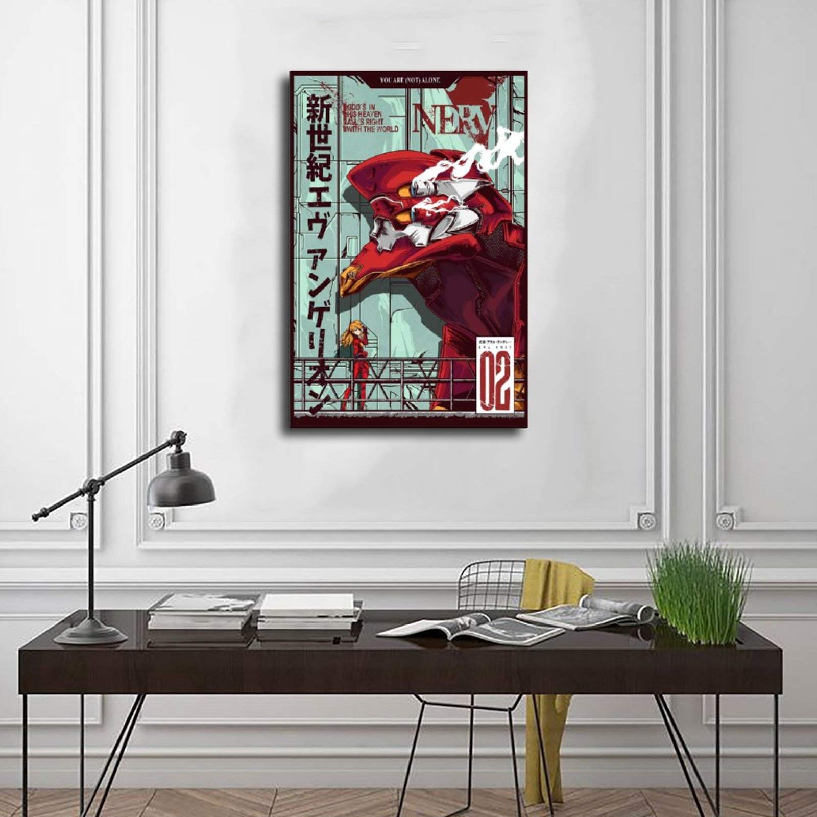 Neon Genesis Evangelion Giant Robot EVA Unit 02 Poster on Canvas