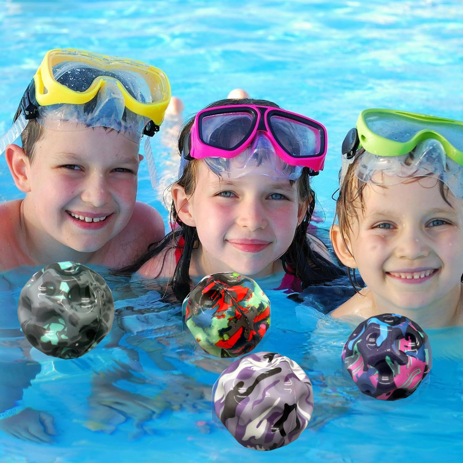 MISIOO Bolas De Plástico Para Piscina De Bolas - Diámetro De 6 Cm, Set De 100 A 600 Unidades, 100% LDPE Sin BPA, Seguras Y Duraderas Para Niños