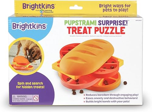 Miniatura 5 de Brightkins Pupstrami Surprise! Treat Puzzle - Juguetes de rompecabezas para perros, juguetes interactivos para perros, regalos para perros