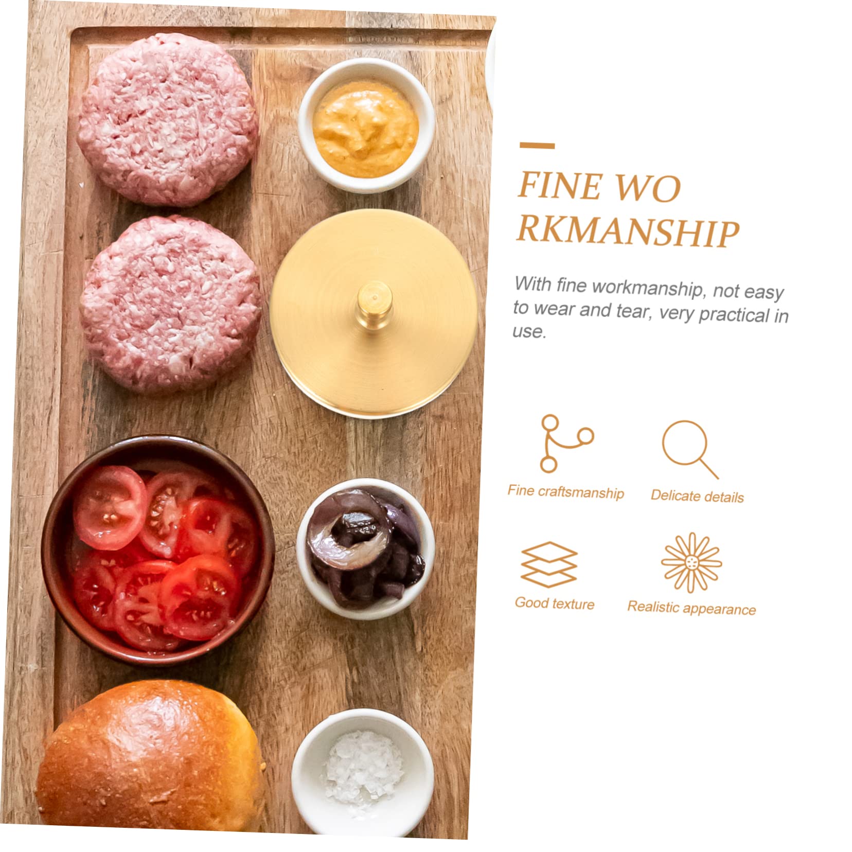 ibasenice 2stücke Home Patty Press Burger Patty Maker Runde Form Für BBQ Und Grill Antihaft-oberfläche Leicht Zu Reinigen Geeignet Für Burger