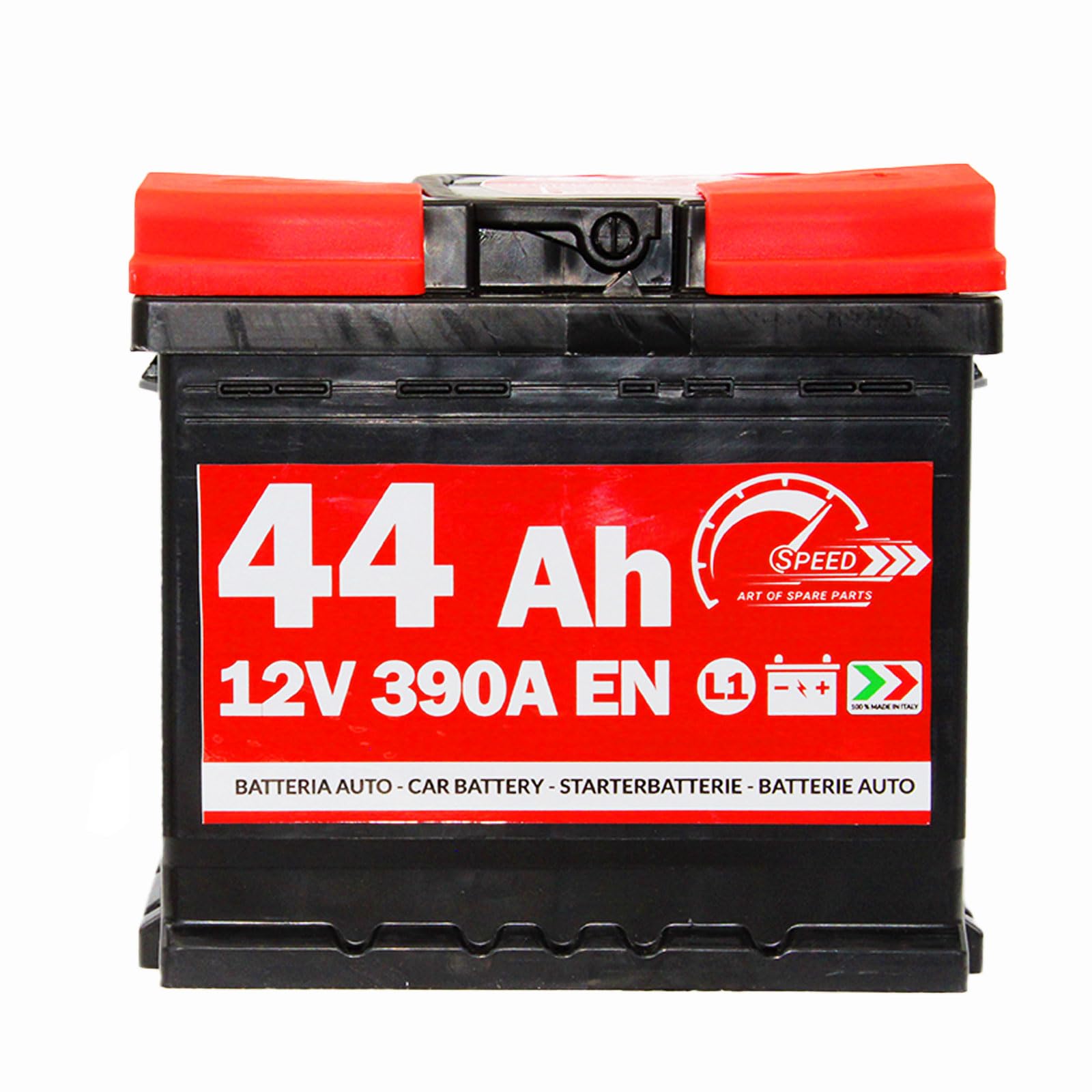 BATTERIA AUTO SPEED BY SMC cod L144 44Ah 390A Polo Positivo a Destra 12V