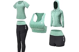 5-Piece Workout Ensemble: Empowering Fitness Regimes for Women