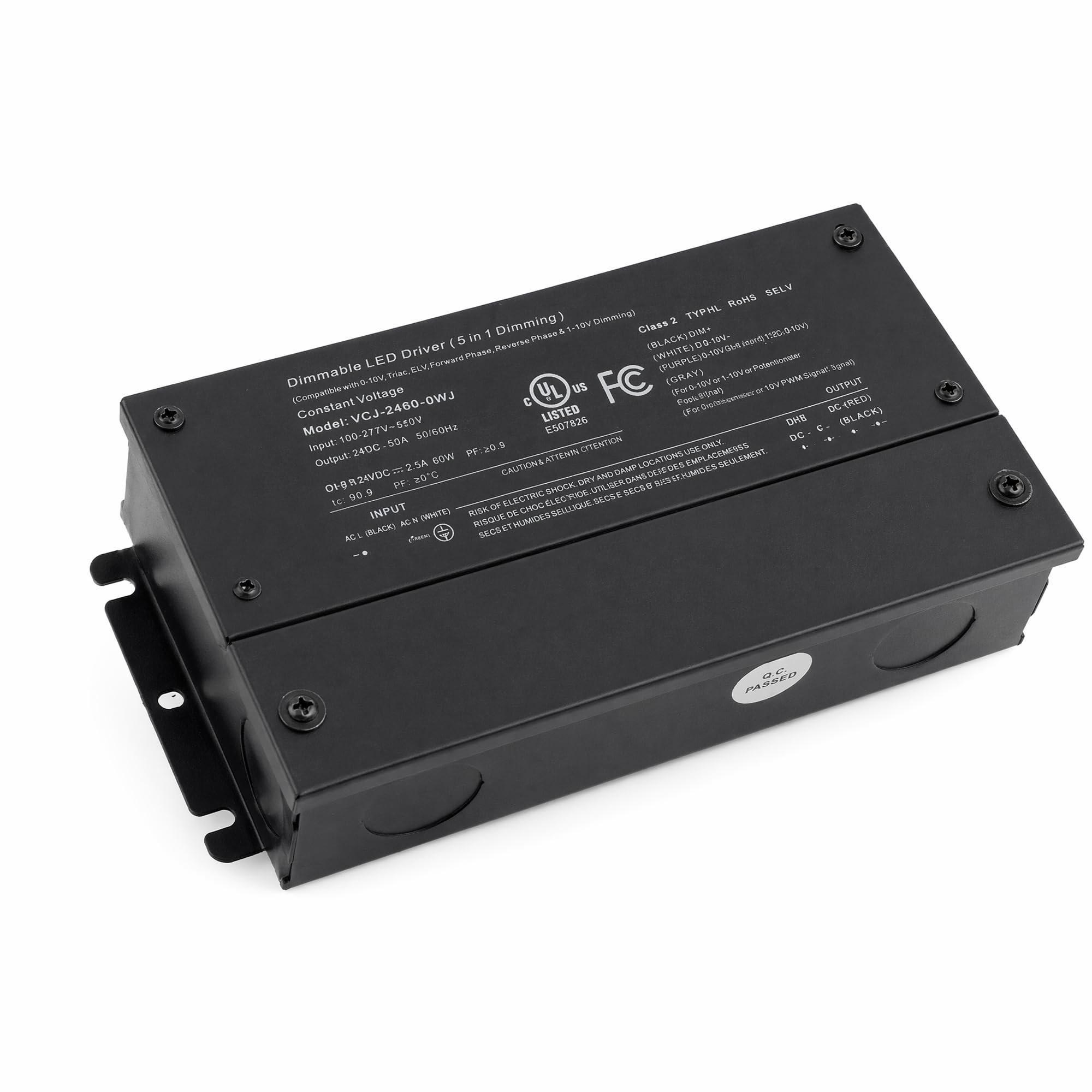 60W Dimmba LED Trafo 12V LED Treiber,100V 277V auf 12V 2.5A