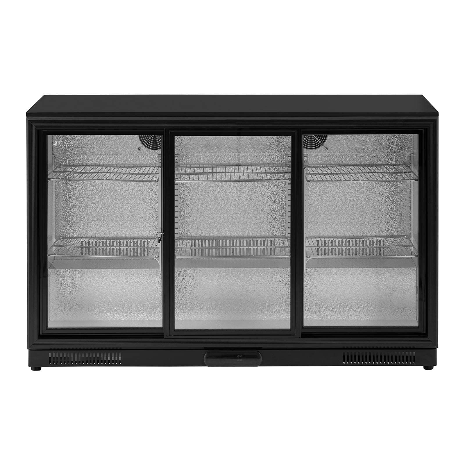 Royal Catering Nevera Expositora de Bebidas para Hostelería RC-BC009 (Volumen: 318 L, Puerta de vidrio templado de doble pared, 2 - 10 °C)