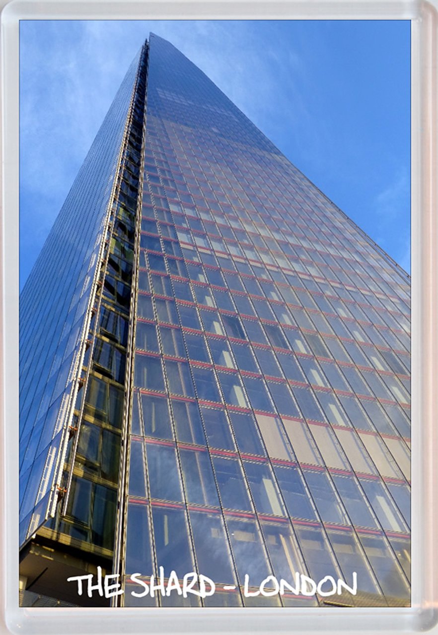 Baked Bean Store Multicolor The Shard - London - Jumbo Fridge Magnet