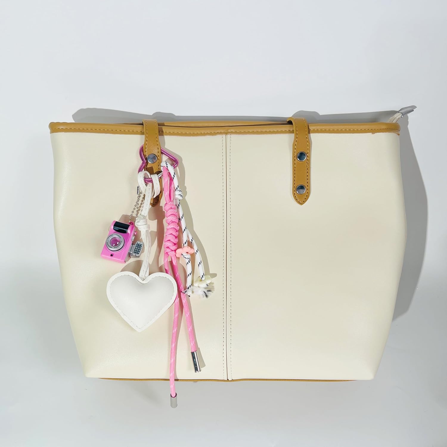 QTMY Cute Braided Keychain Bag Charms for Handbag Purse Backpack Accessories Bogg Bag,288 - Image 7