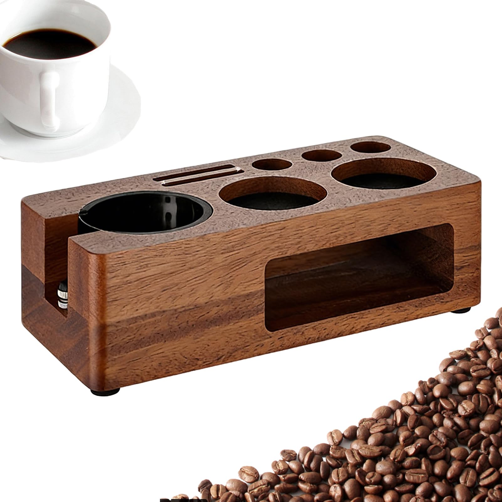 Estación De Prensado Para Café Espresso Almacenamiento Multifuncional de | Base para Tamper de Café para Hogar Cocina Dormitorio Comedor Bar Cafetería