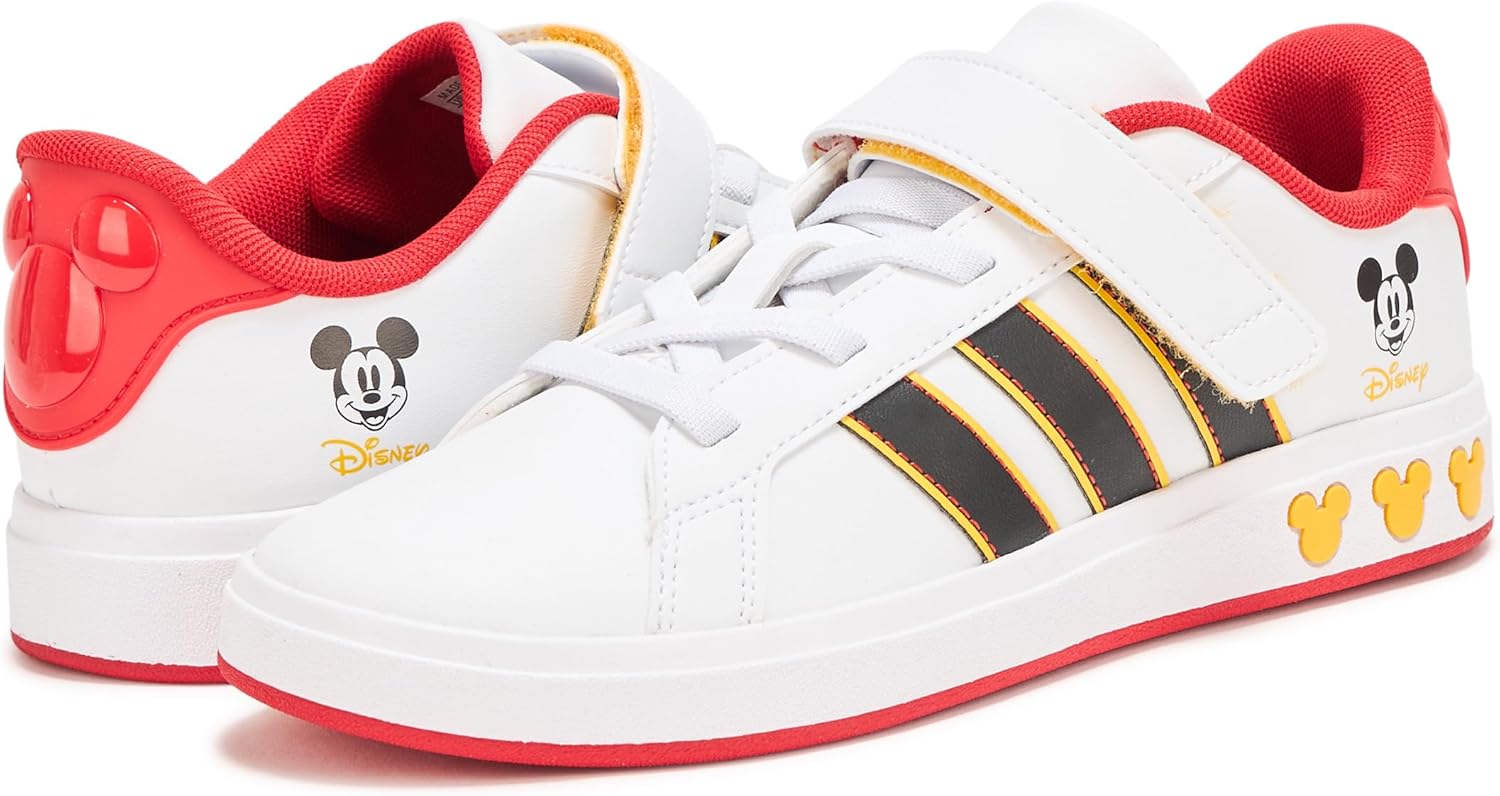 adidas Girls' Disney Mickey Mouse Grand Court Shoes (Little Kid/Big Kid)