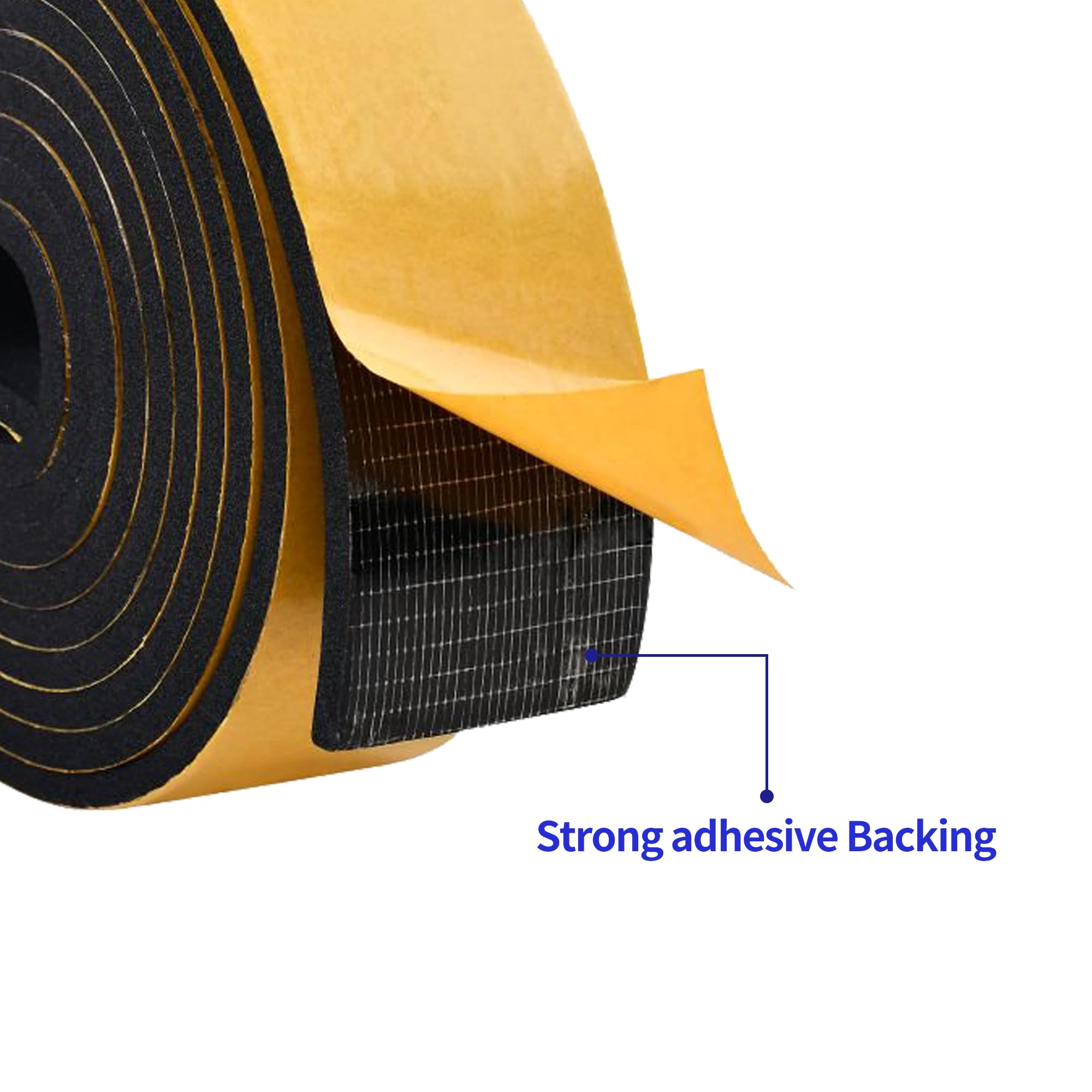 2M schuimrubberen tape zelfklevend - 50 mm breed - 12 mm dik, neopreen