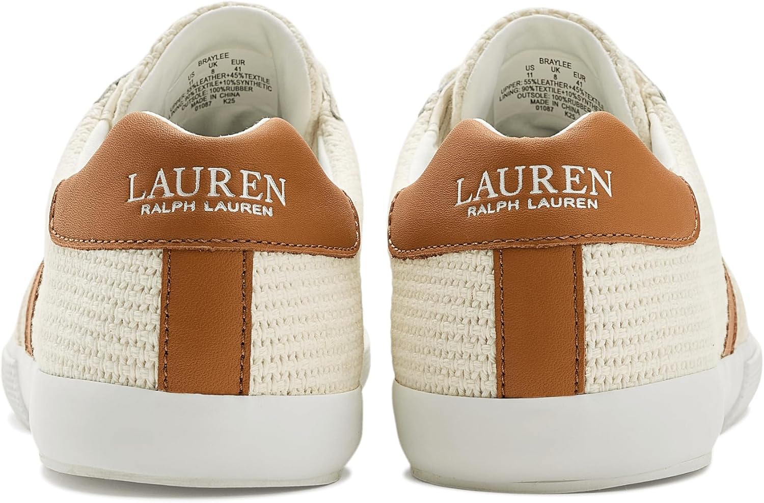 Lauren Ralph Lauren Braylee Mesh & Leather Sneakers