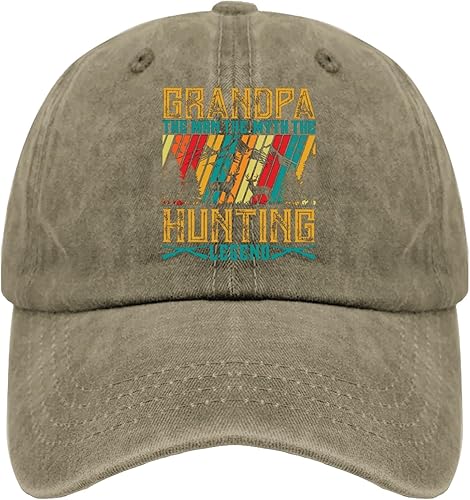Miniatura 8 de Dad Hats GGRANDPA The MRN The Myth The Hunting Legend Gorra de béisbol, divertida gorra para hombre