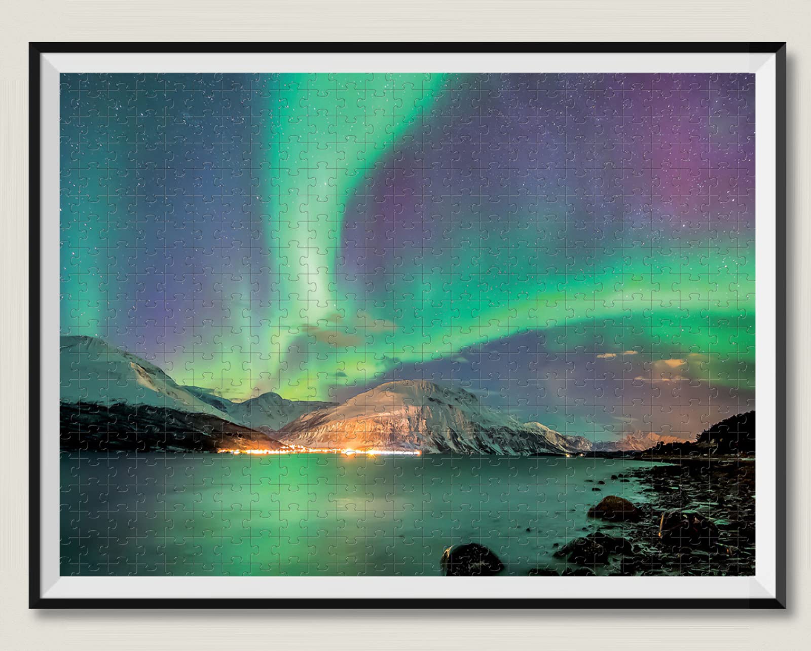 Puzzle in legno per adulti da 5000 pezzi Paesaggio naturale Aurora Regalo Tempo libero Intrattenimento Decorazione per feste