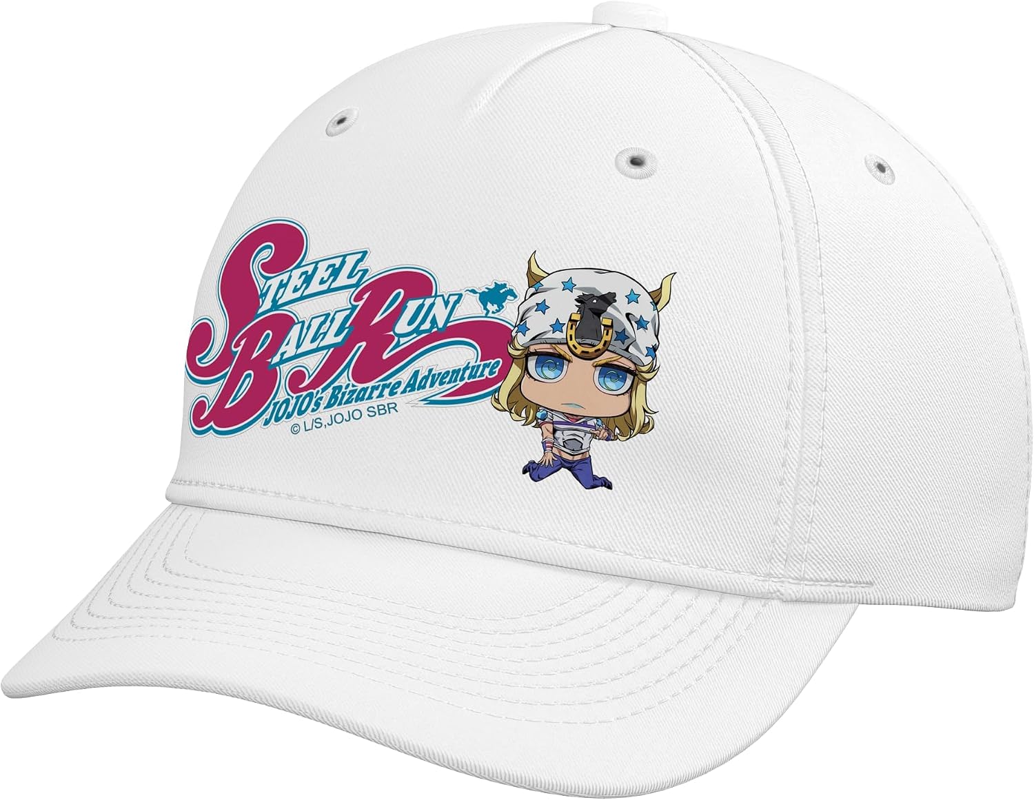 Steel Ball Run Chibi Johnny with Show Logo Anime Adjustable Baseball Hat