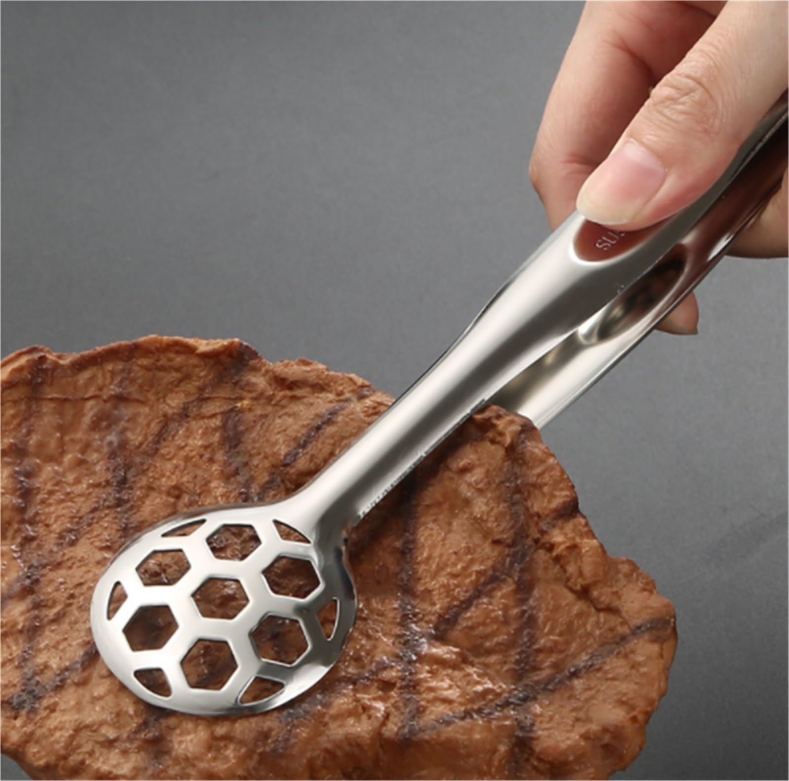 Pinzas para Barbacoa Los Clips Esféricos De Acero Inoxidable For Parrilla Son Adecuados For Cocinar Barbacoas Buffet para Cocinar, Parrillas,Bufé(Blue,Silver)