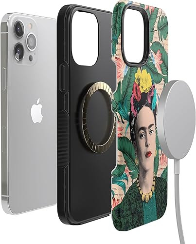 Miniatura 404 de Casely Funda para iPhone 13 Pro Max Jardín dorado Floral de girasol amarillo Compatible con MagSafe Diseño protector audaz Jardín Dorado