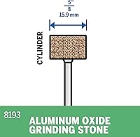 Vista 3 de Dremel 8193 Piedra de molienda de óxido de aluminio