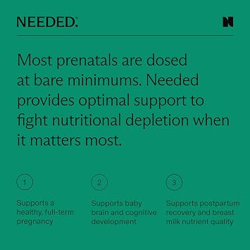Needed. Prenatal Multi Essentials & Vegan Omega-3 Virtual Bundle | Comprehensive Pregnancy & Postpartum Support