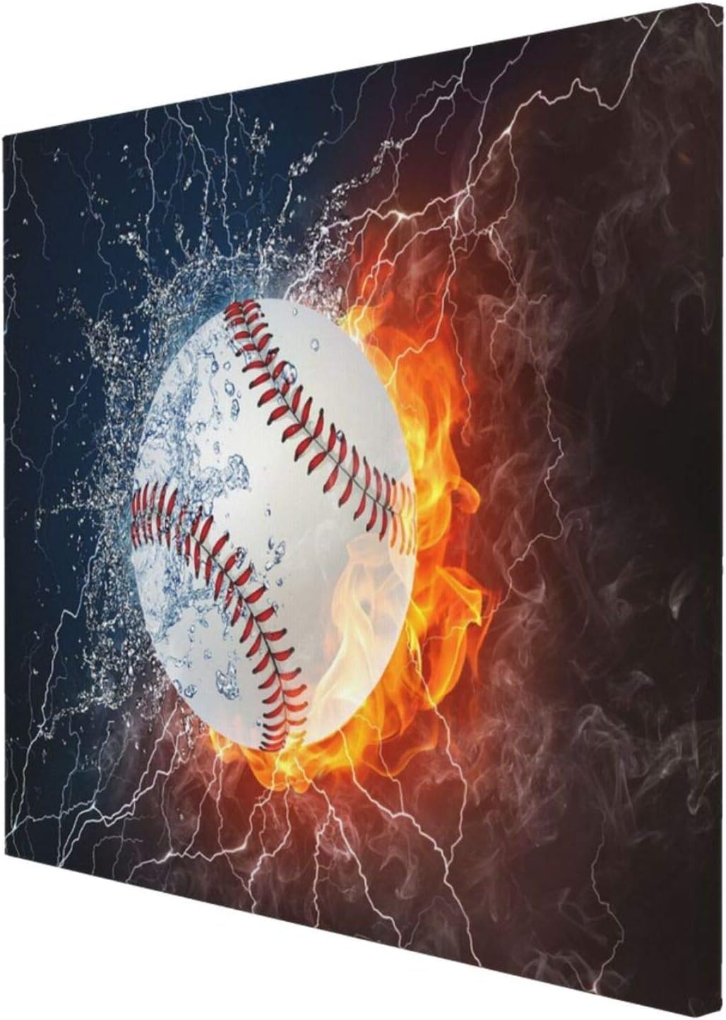 Amazon.co.jp: 絵画 インテリア おしゃれ 野球 ボール 甲子園 炎